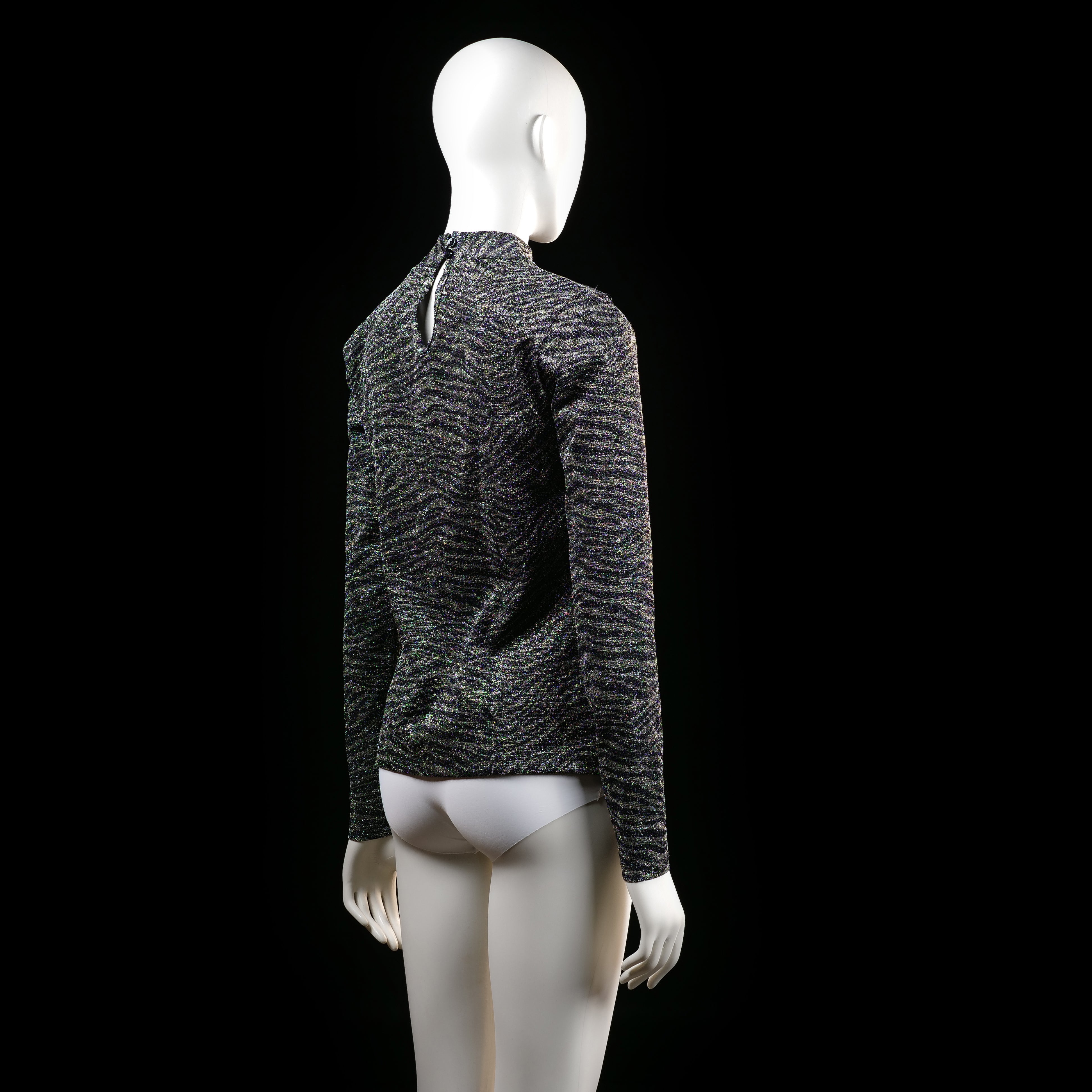 Red Rouge - long-sleeve top - Dark Gray, Black - (Storlek: M)