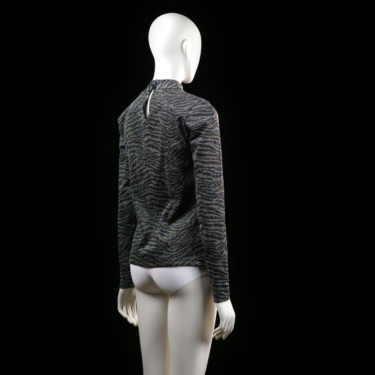 Red Rouge - long-sleeve top - Dark Gray, Black - (Storlek: M)