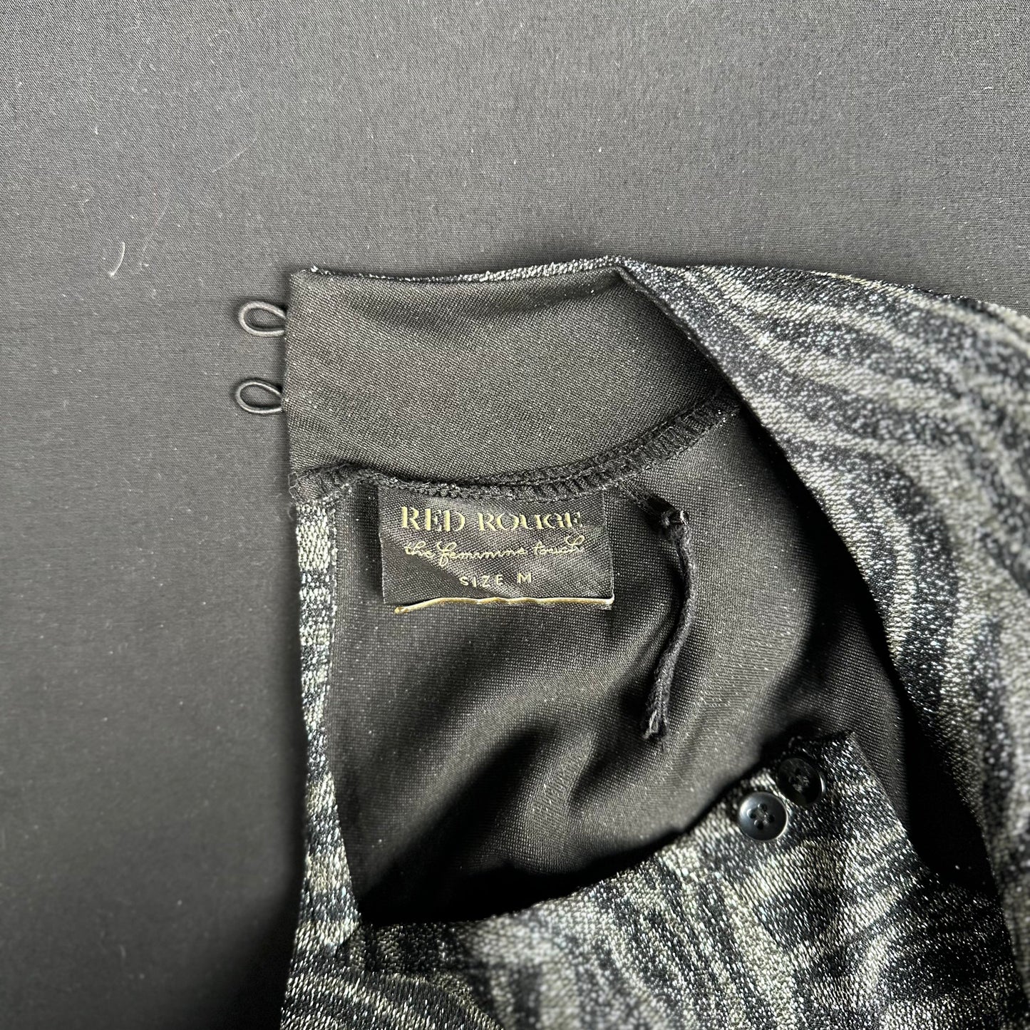 Red Rouge - long-sleeve top - Dark Gray, Black - (Storlek: M)