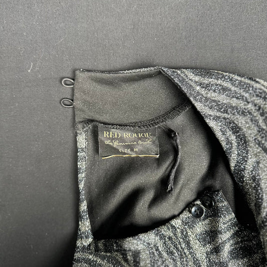 Red Rouge - long-sleeve top - Dark Gray, Black - (Storlek: M)