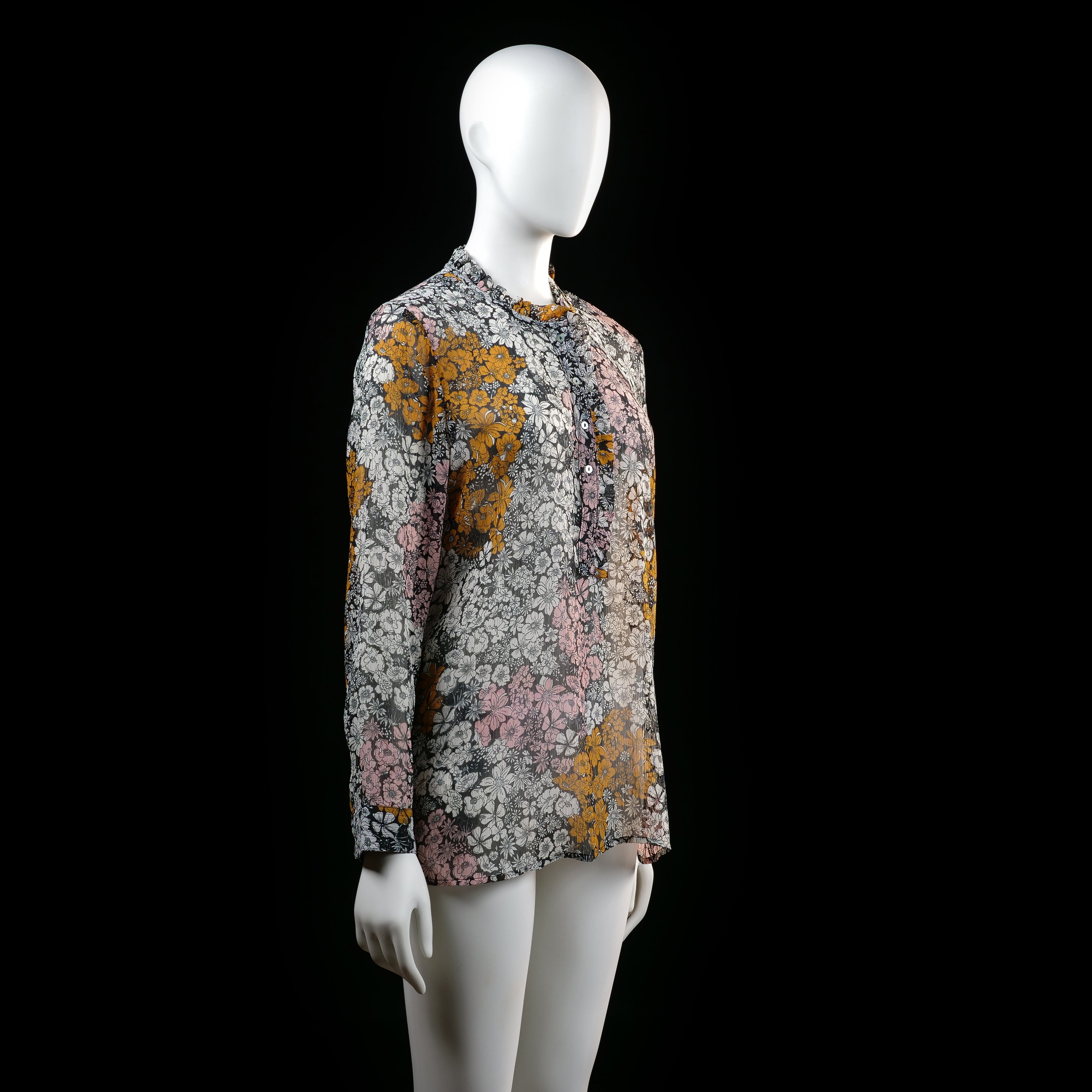 H&M - blouse - MULTICOLORED - (Storlek: 38)