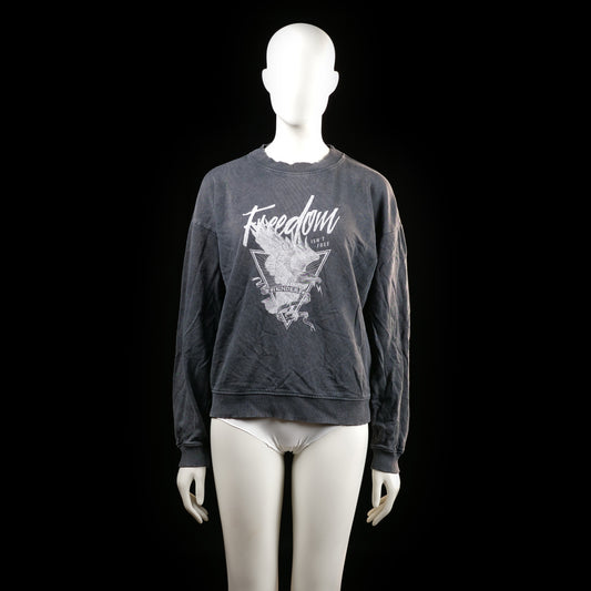 Thunder Fox - sweatshirt - Charcoal, White - (Storlek: M)