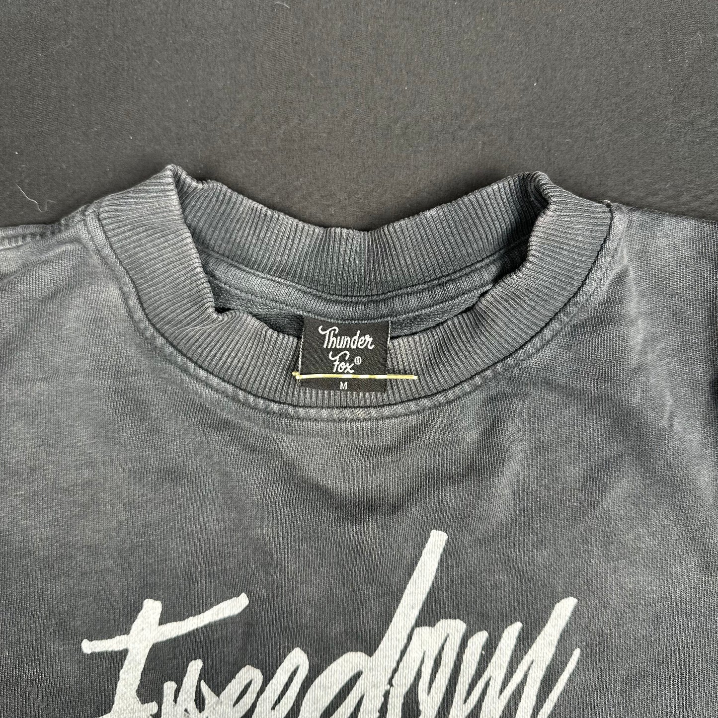Thunder Fox - sweatshirt - Charcoal, White - (Storlek: M)