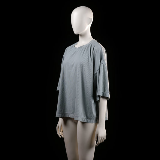 H&M - t-shirt - Light Blue, White - (Storlek: XL)