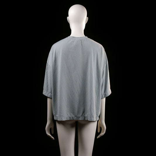 H&M - t-shirt - Light Blue, White - (Storlek: XL)