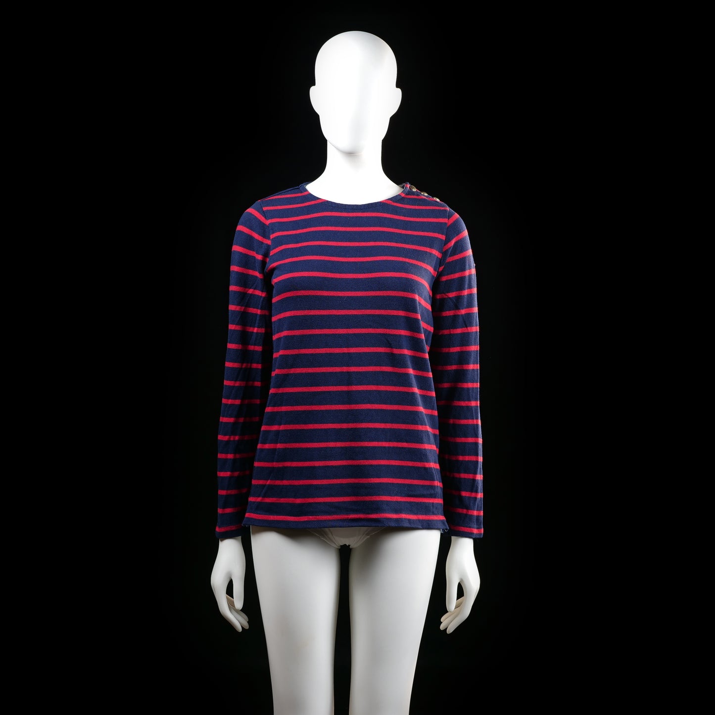 Hampton Republic - long-sleeve top - Navy, Red - (Storlek: 32, 34)