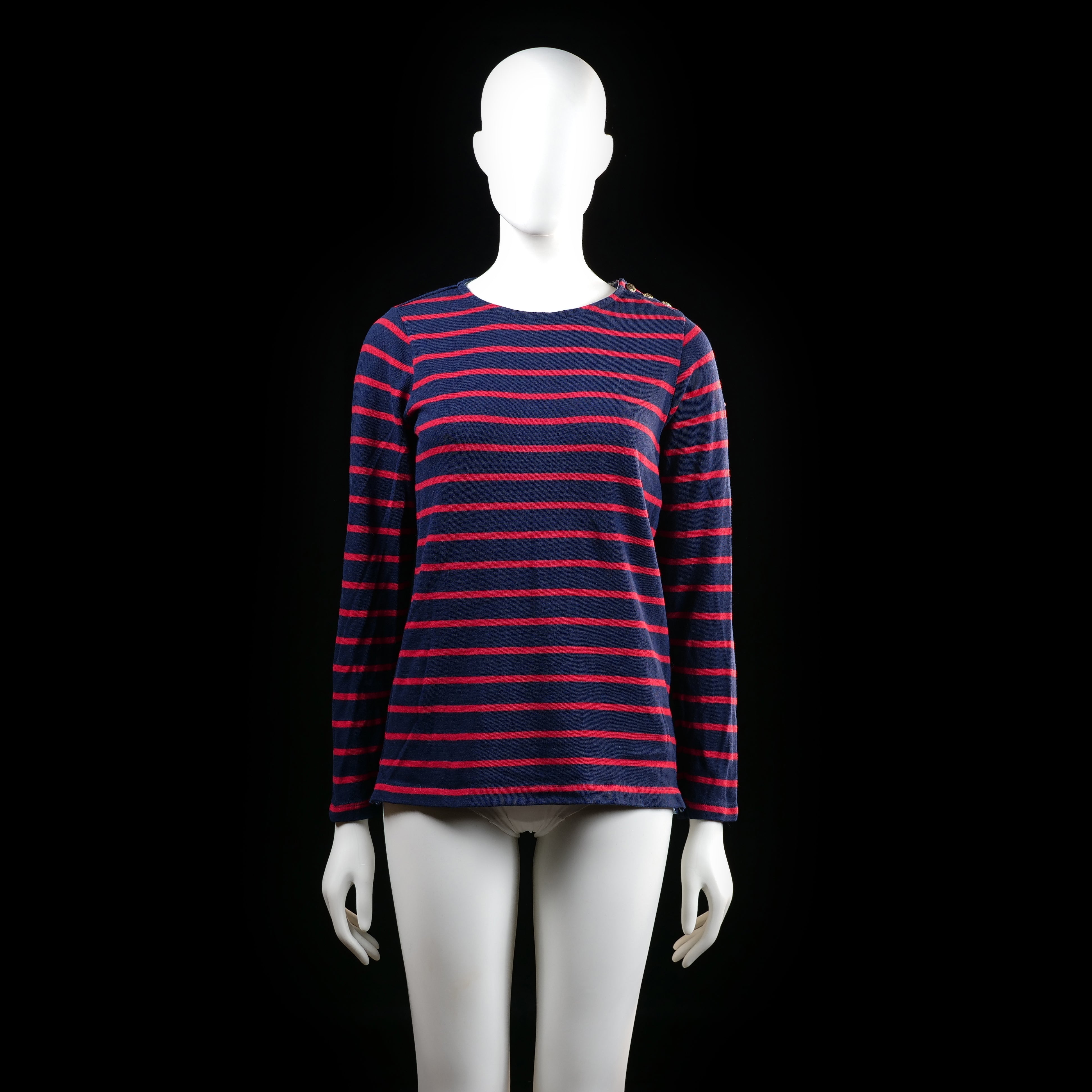 Hampton Republic - long-sleeve top - Navy, Red - (Storlek: 32, 34)