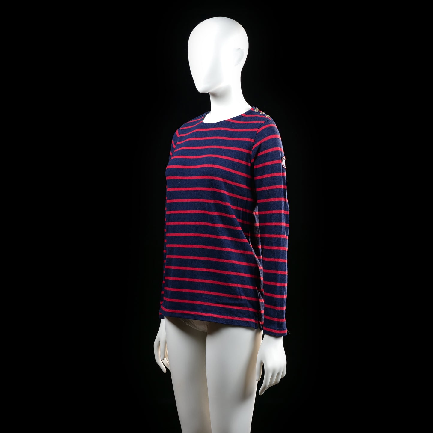 Hampton Republic - long-sleeve top - Navy, Red - (Storlek: 32, 34)