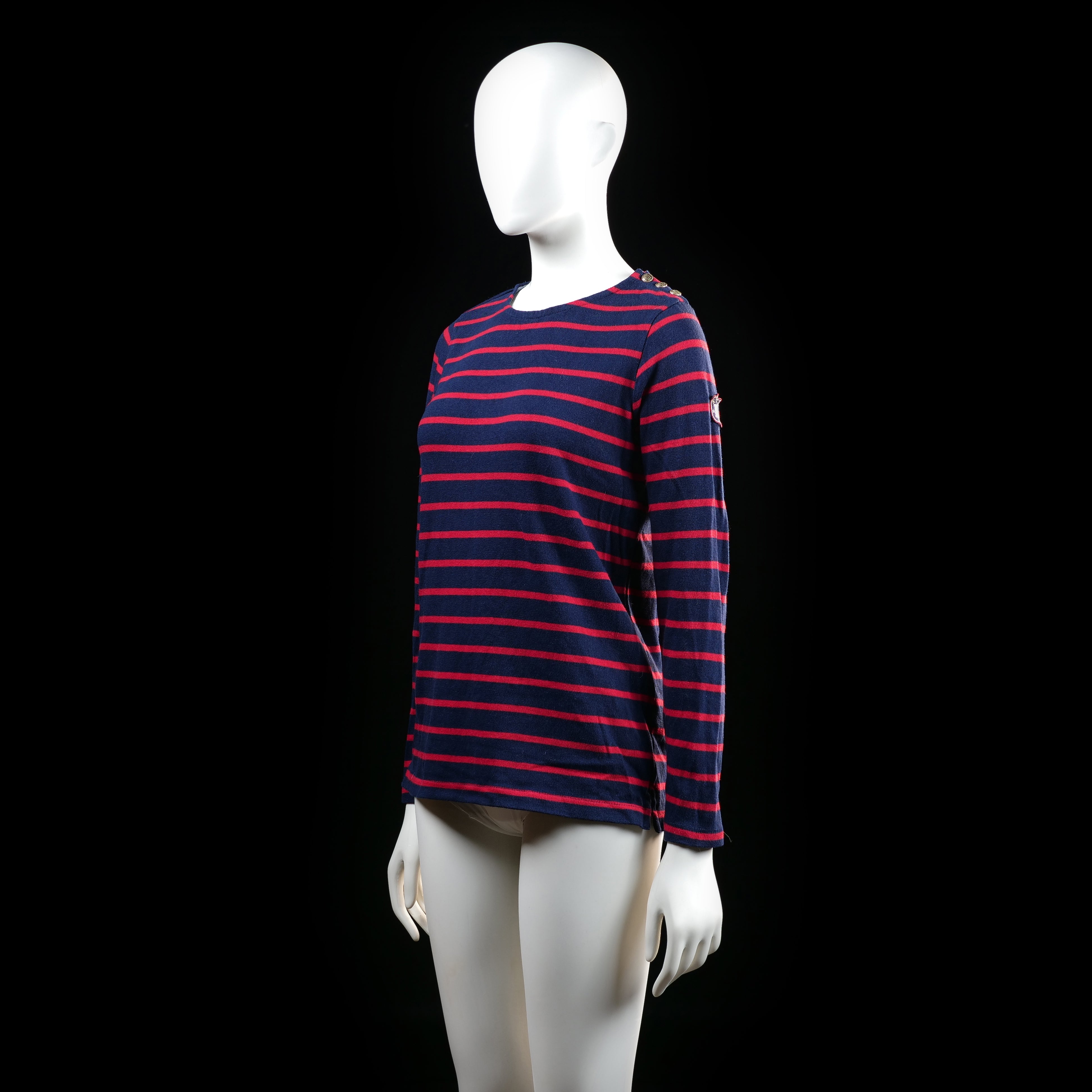 Hampton Republic - long-sleeve top - Navy, Red - (Storlek: 32, 34)