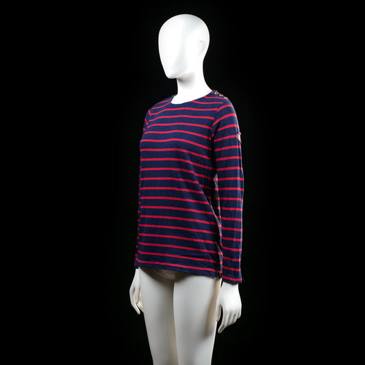 Hampton Republic - long-sleeve top - Navy, Red - (Storlek: 32, 34)