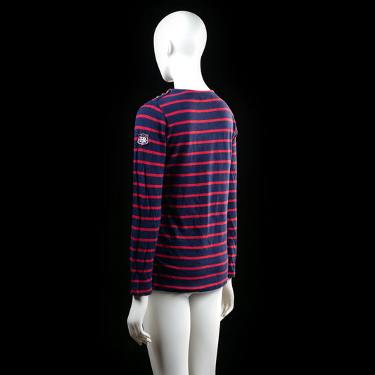Hampton Republic - long-sleeve top - Navy, Red - (Storlek: 32, 34)