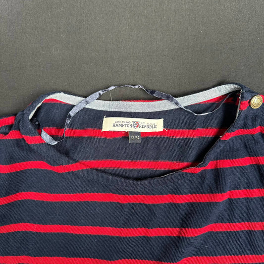 Hampton Republic - long-sleeve top - Navy, Red - (Storlek: 32, 34)