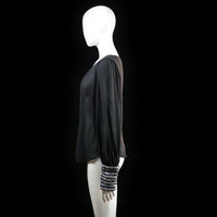 Warehouse - blouse - Black, White - (Storlek: 40)