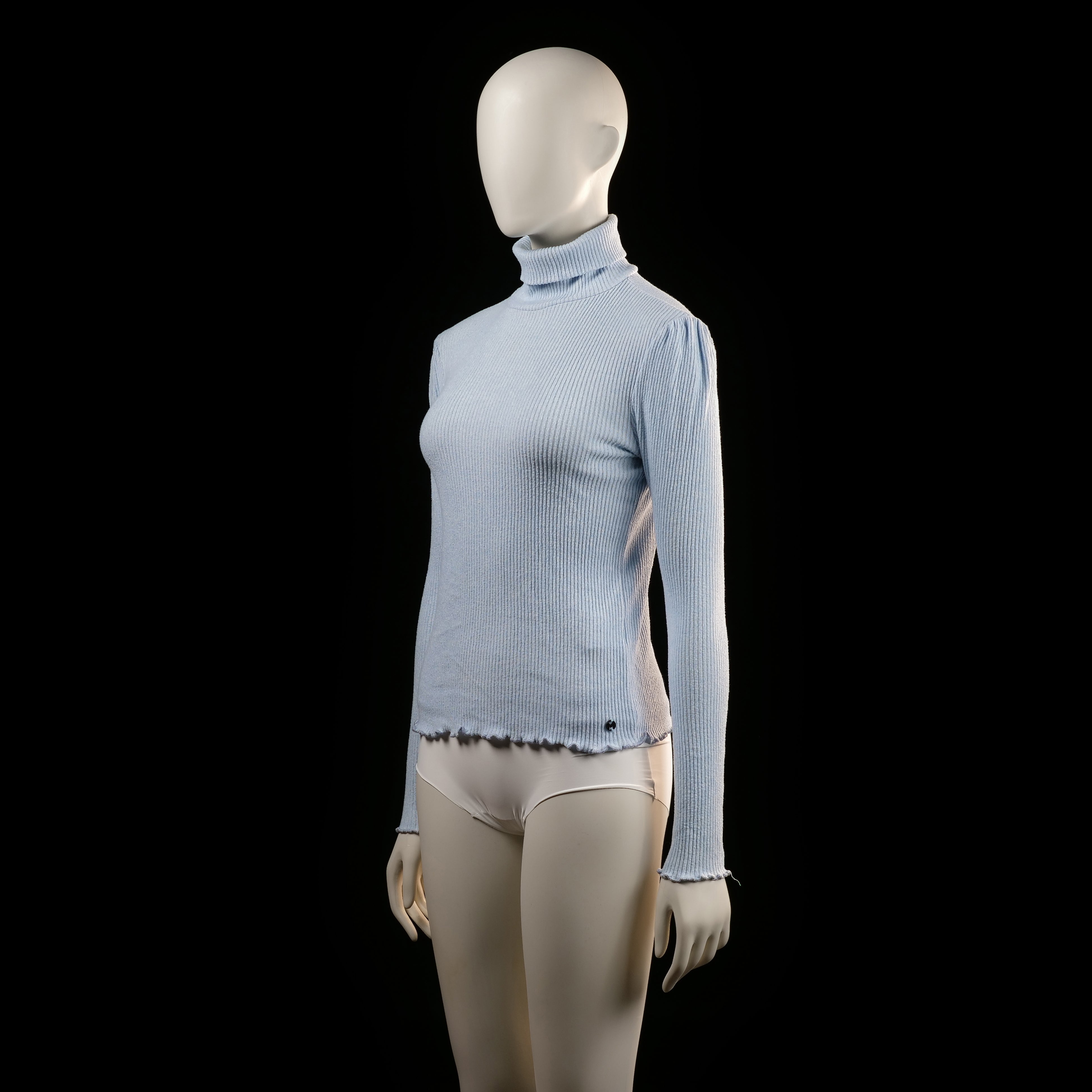Melting Stockholm - turtleneck - Light Blue - (Storlek: S, M)