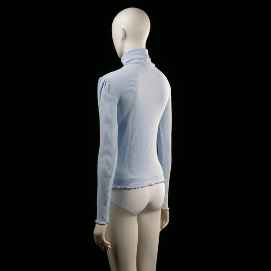 Melting Stockholm - turtleneck - Light Blue - (Storlek: S, M)
