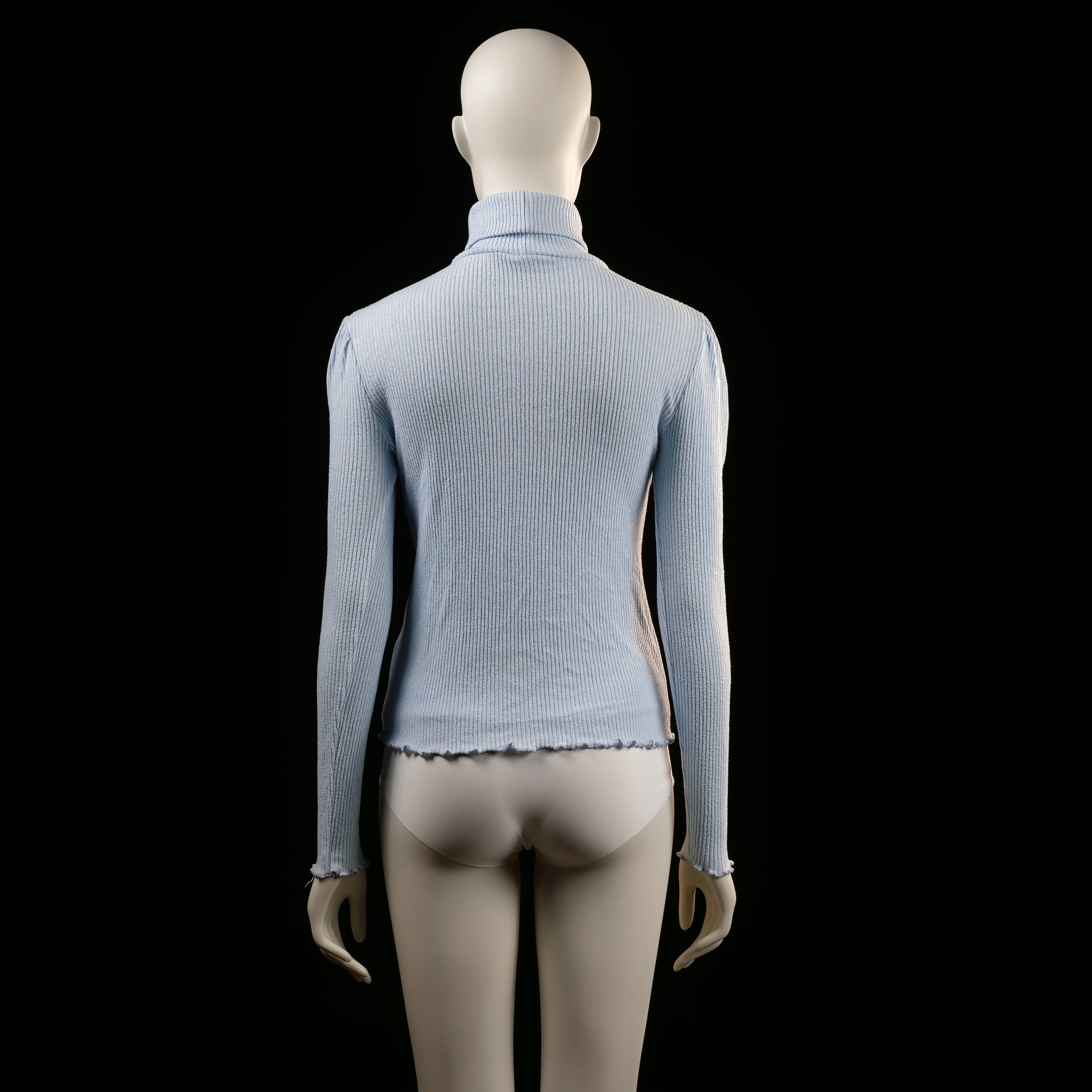 Melting Stockholm - turtleneck - Light Blue - (Storlek: S, M)
