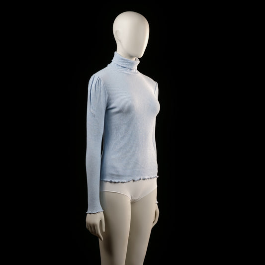 Melting Stockholm - turtleneck - Light Blue - (Storlek: S, M)