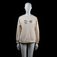 sweatshirt - Ivory - (Storlek: M)