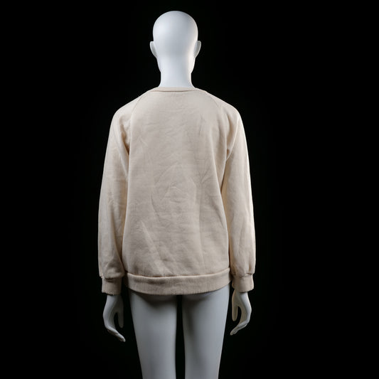 sweatshirt - Ivory - (Storlek: M)