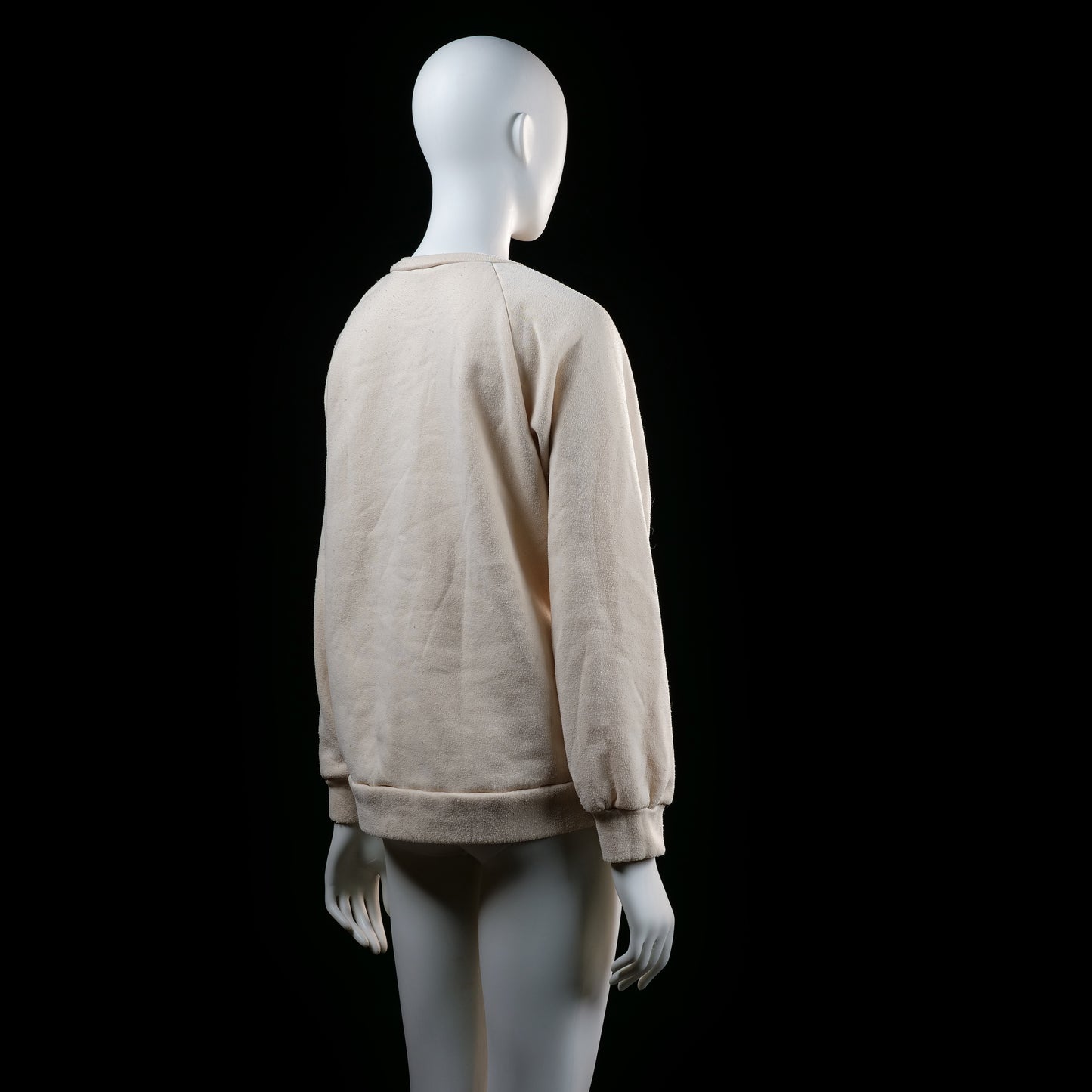 sweatshirt - Ivory - (Storlek: M)