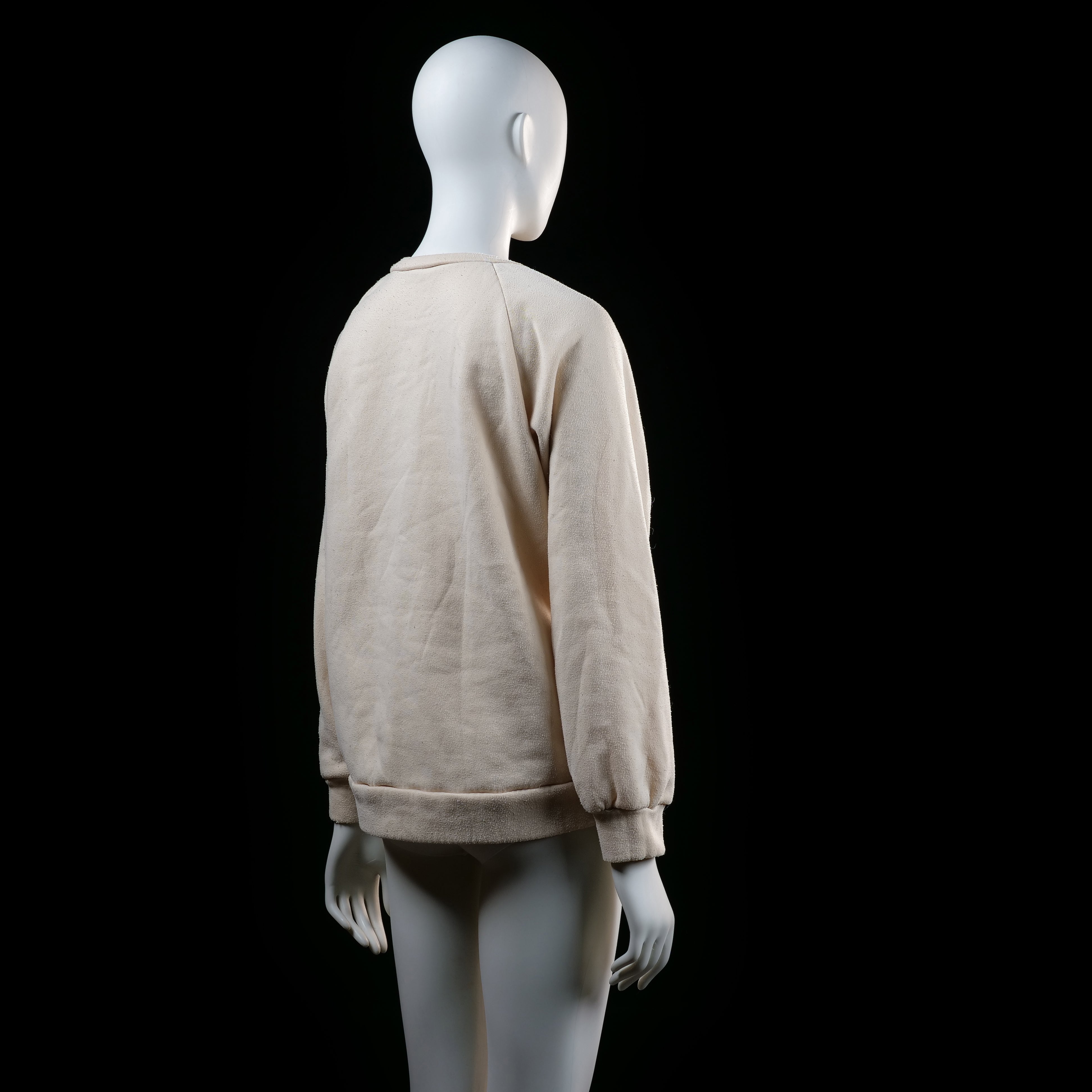 sweatshirt - Ivory - (Storlek: M)