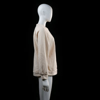 sweatshirt - Ivory - (Storlek: M)