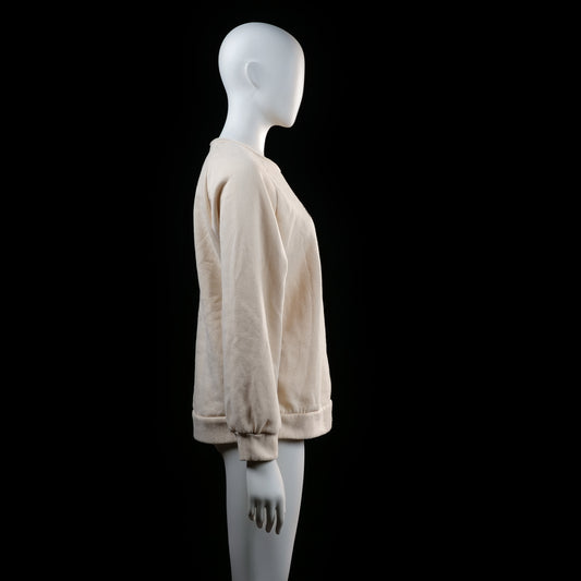 sweatshirt - Ivory - (Storlek: M)