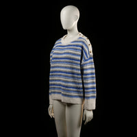 Primark - sweater - Ivory, Denim Blue, Gray - (Storlek: M)