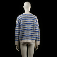 Primark - sweater - Ivory, Denim Blue, Gray - (Storlek: M)