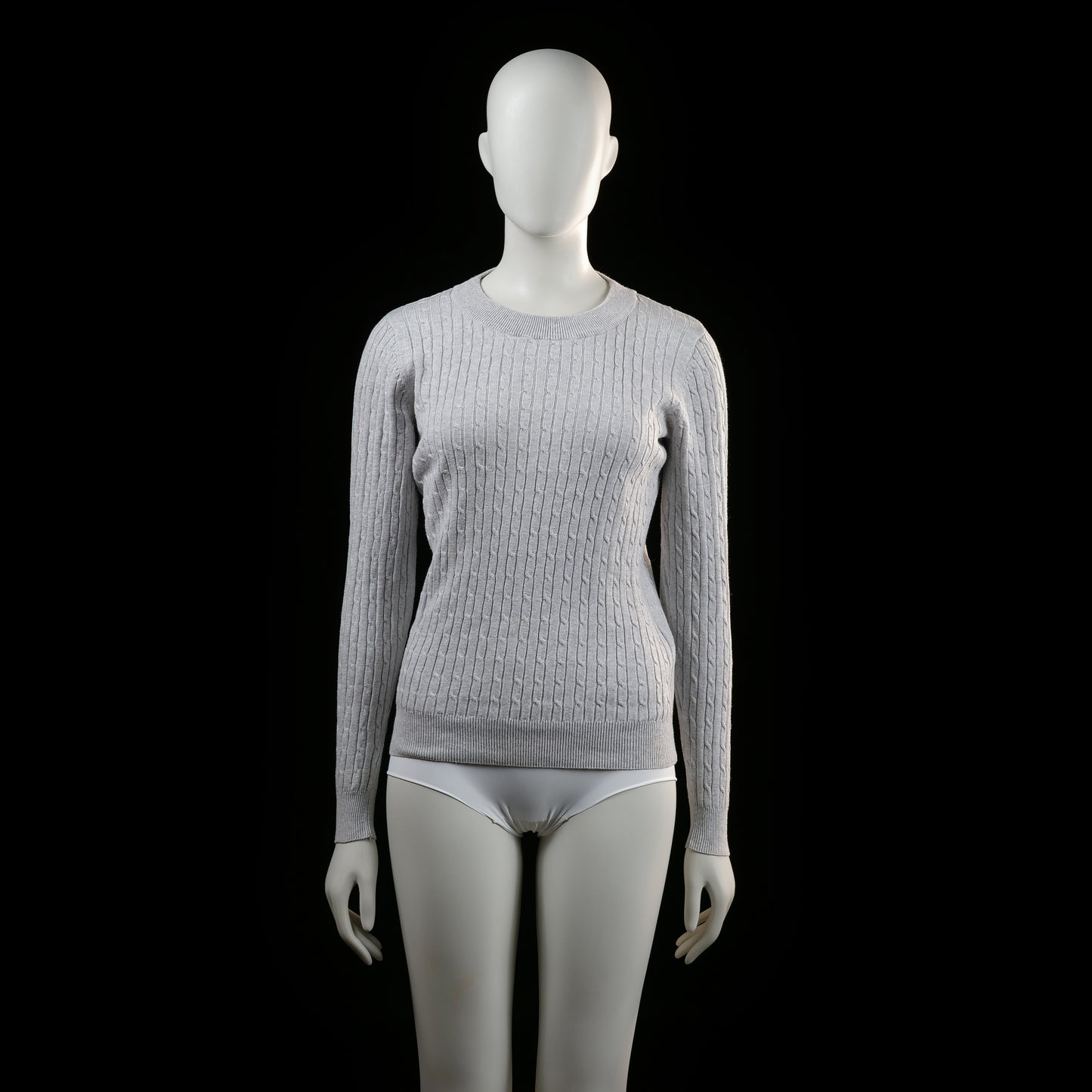Gina Tricot - sweater - Light Gray - (Storlek: M)