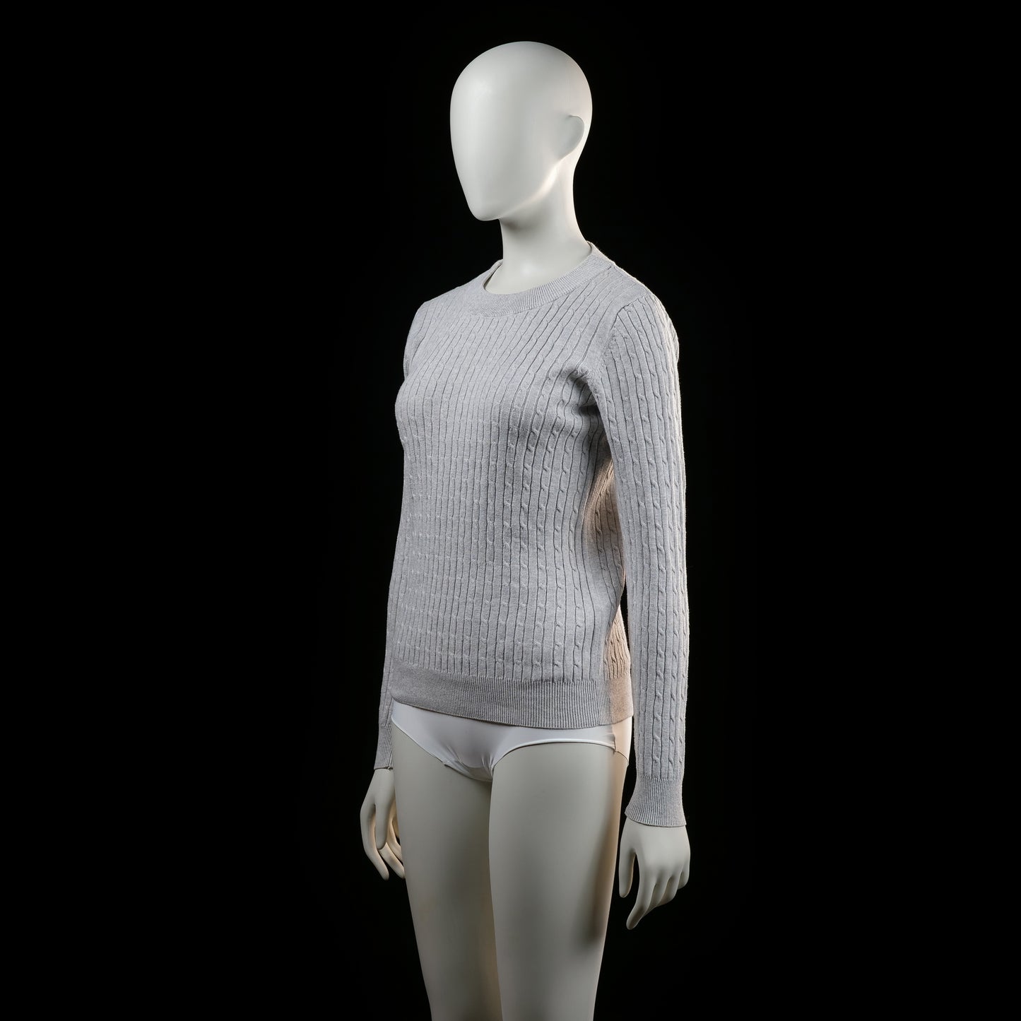 Gina Tricot - sweater - Light Gray - (Storlek: M)