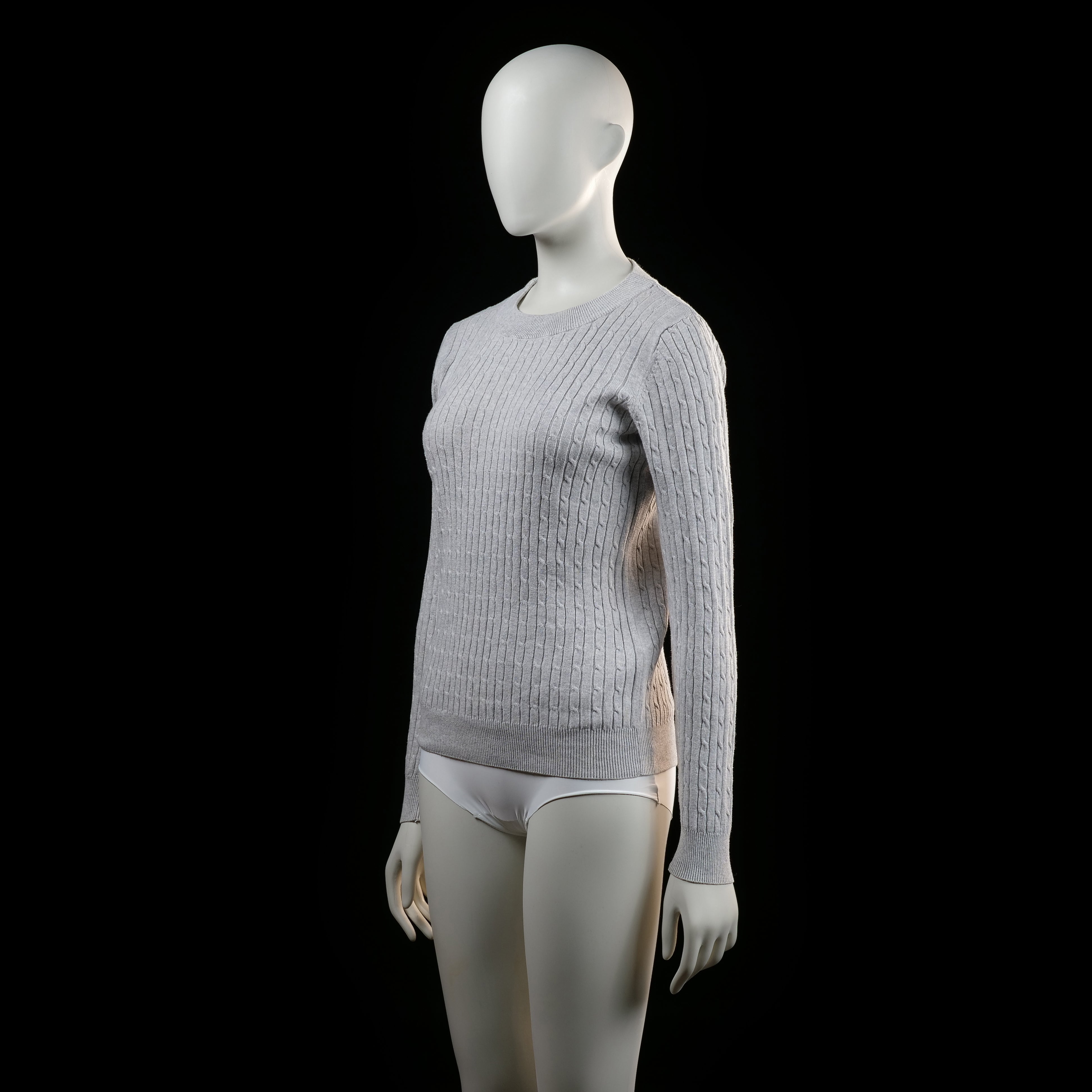 Gina Tricot - sweater - Light Gray - (Storlek: M)