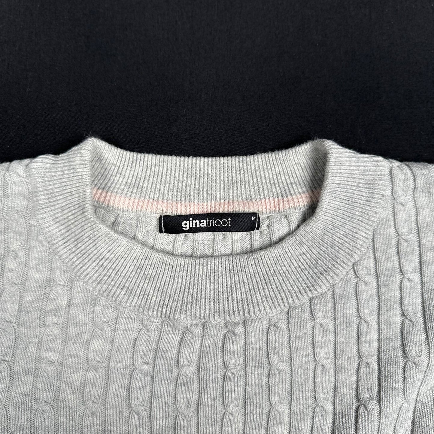 Gina Tricot - sweater - Light Gray - (Storlek: M)