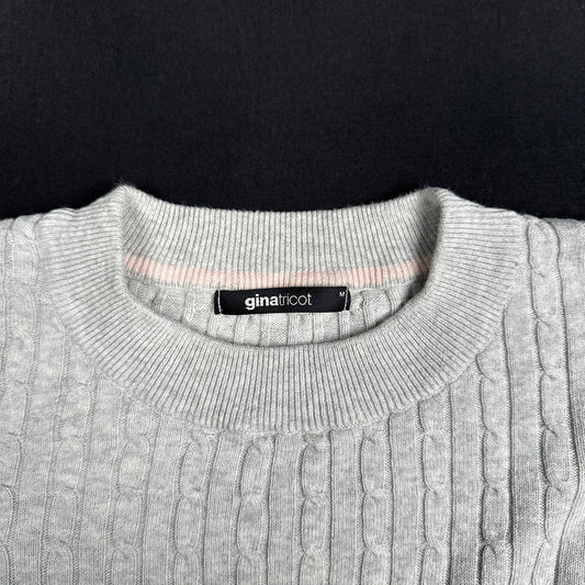 Gina Tricot - sweater - Light Gray - (Storlek: M)