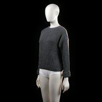 Hailys - sweater - Charcoal - (Storlek: S)