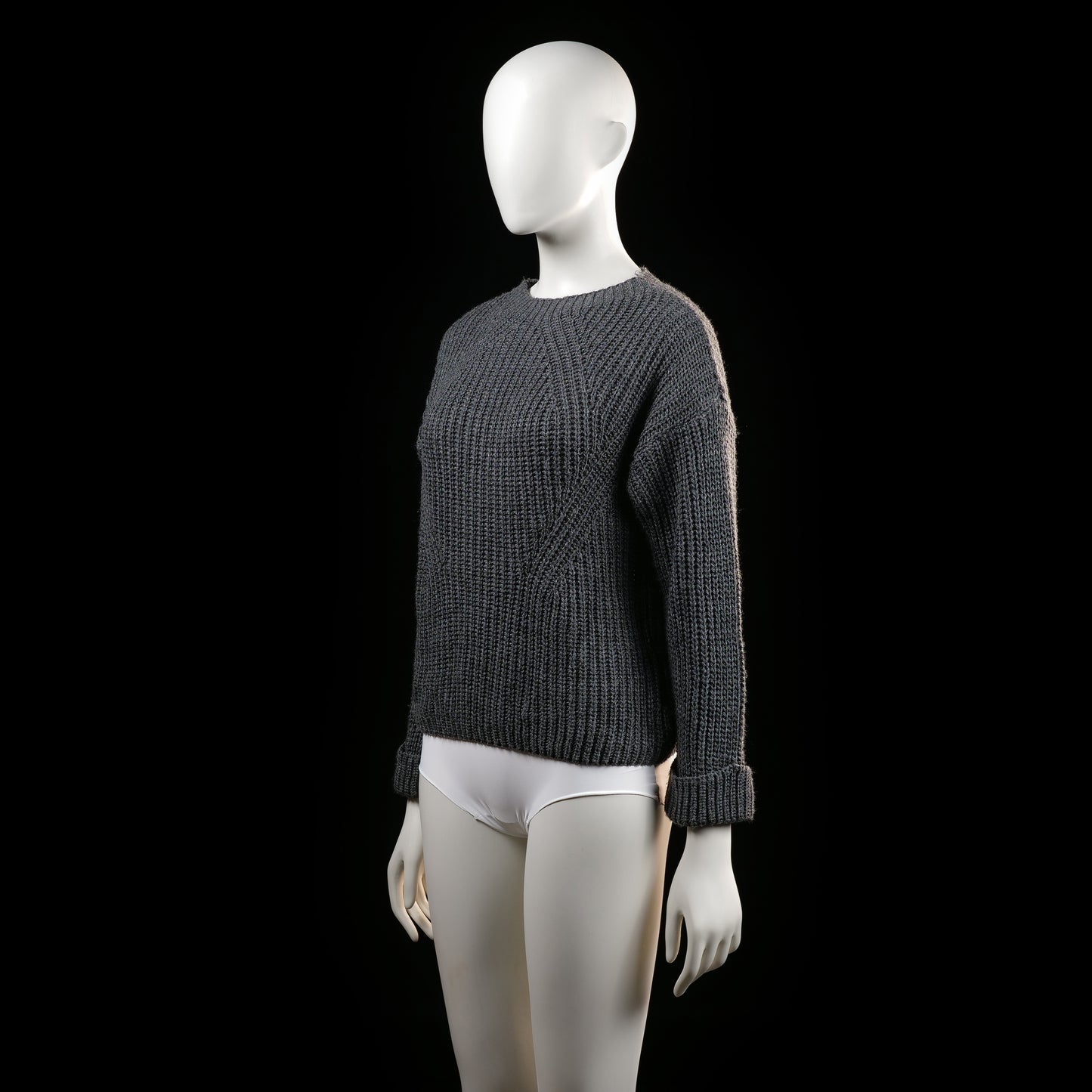 Hailys - sweater - Charcoal - (Storlek: S)