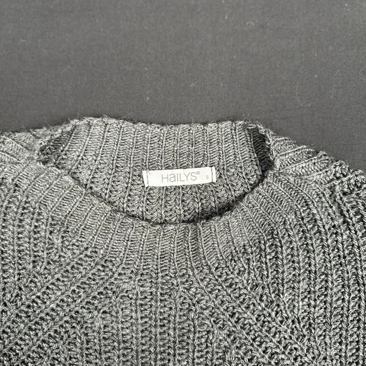 Hailys - sweater - Charcoal - (Storlek: S)
