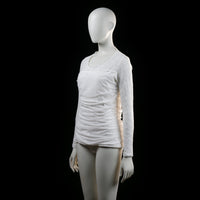 Emma - long-sleeve top - White - (Storlek: L)