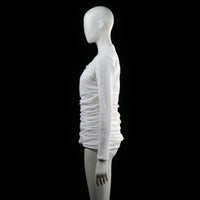 Emma - long-sleeve top - White - (Storlek: L)
