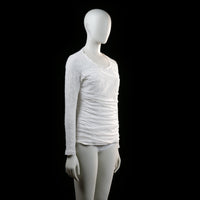 Emma - long-sleeve top - White - (Storlek: L)