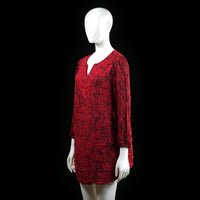 tunic - Red, Black - (Storlek: L)
