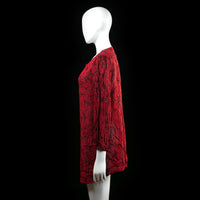 tunic - Red, Black - (Storlek: L)