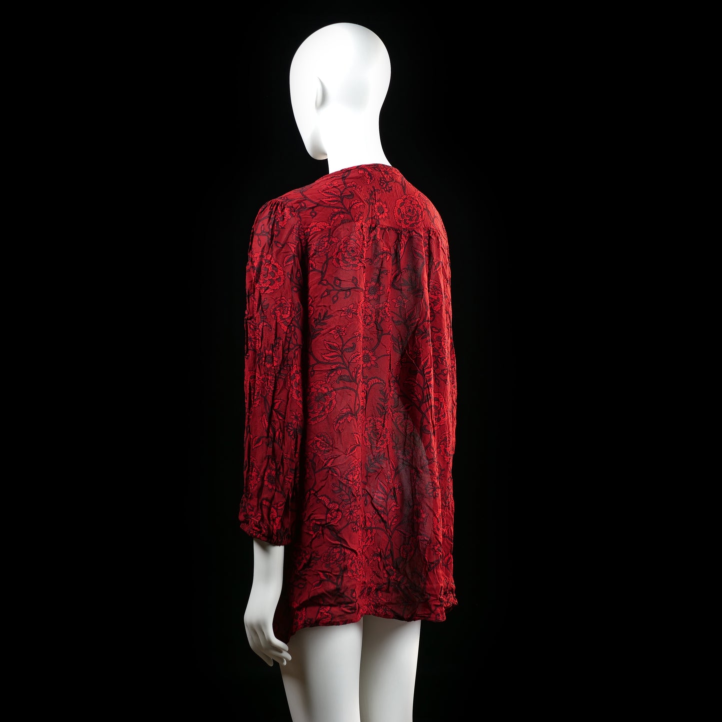 tunic - Red, Black - (Storlek: L)