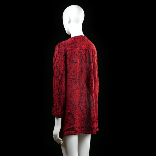 tunic - Red, Black - (Storlek: L)
