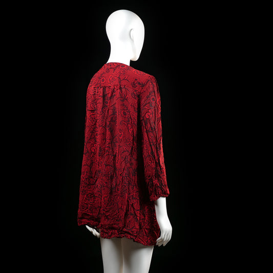 tunic - Red, Black - (Storlek: L)