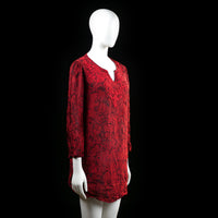 tunic - Red, Black - (Storlek: L)