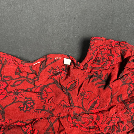 tunic - Red, Black - (Storlek: L)