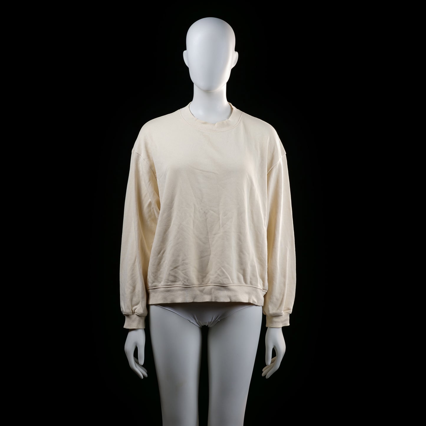 Monkl - sweatshirt - Ivory - (Storlek: S)