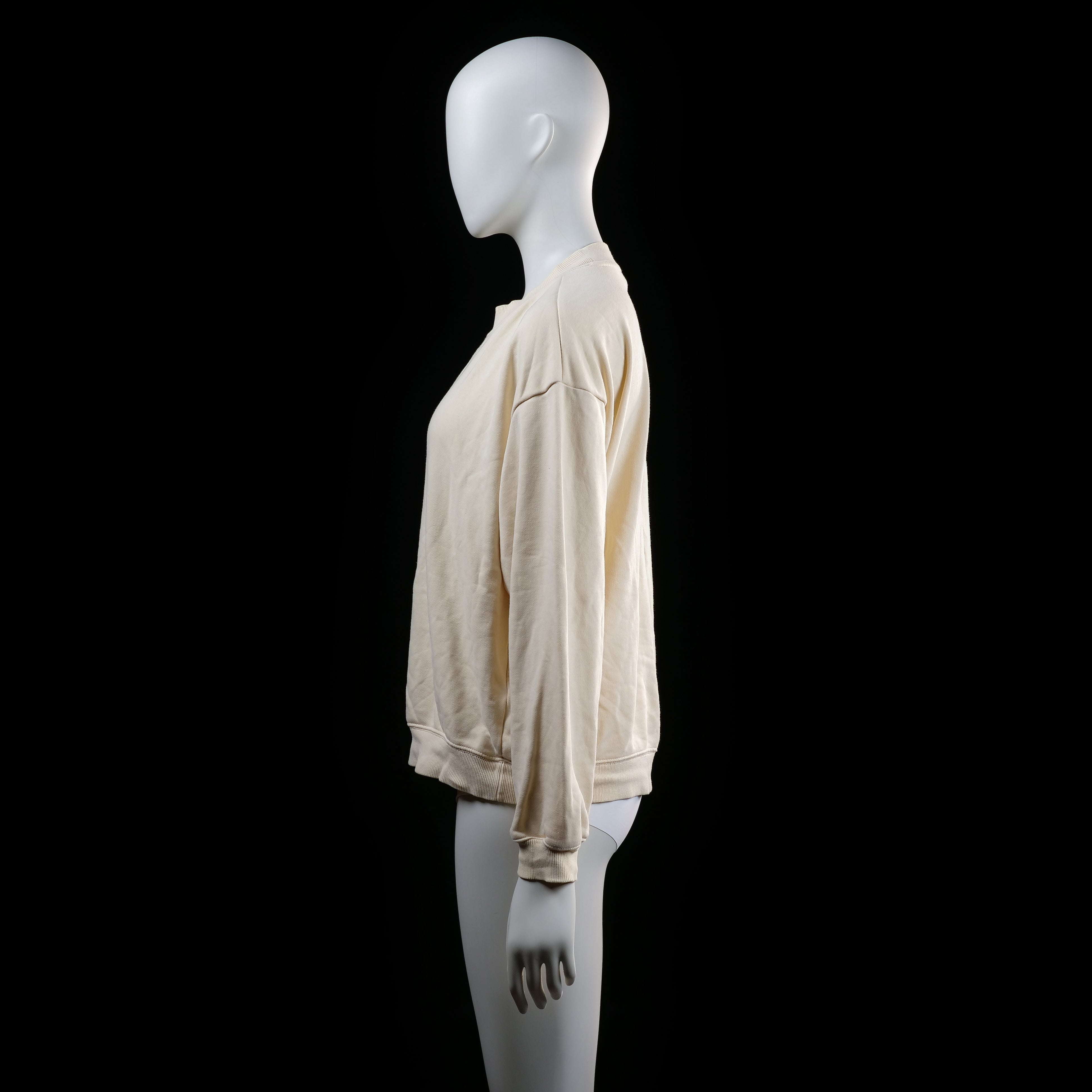 Monkl - sweatshirt - Ivory - (Storlek: S)