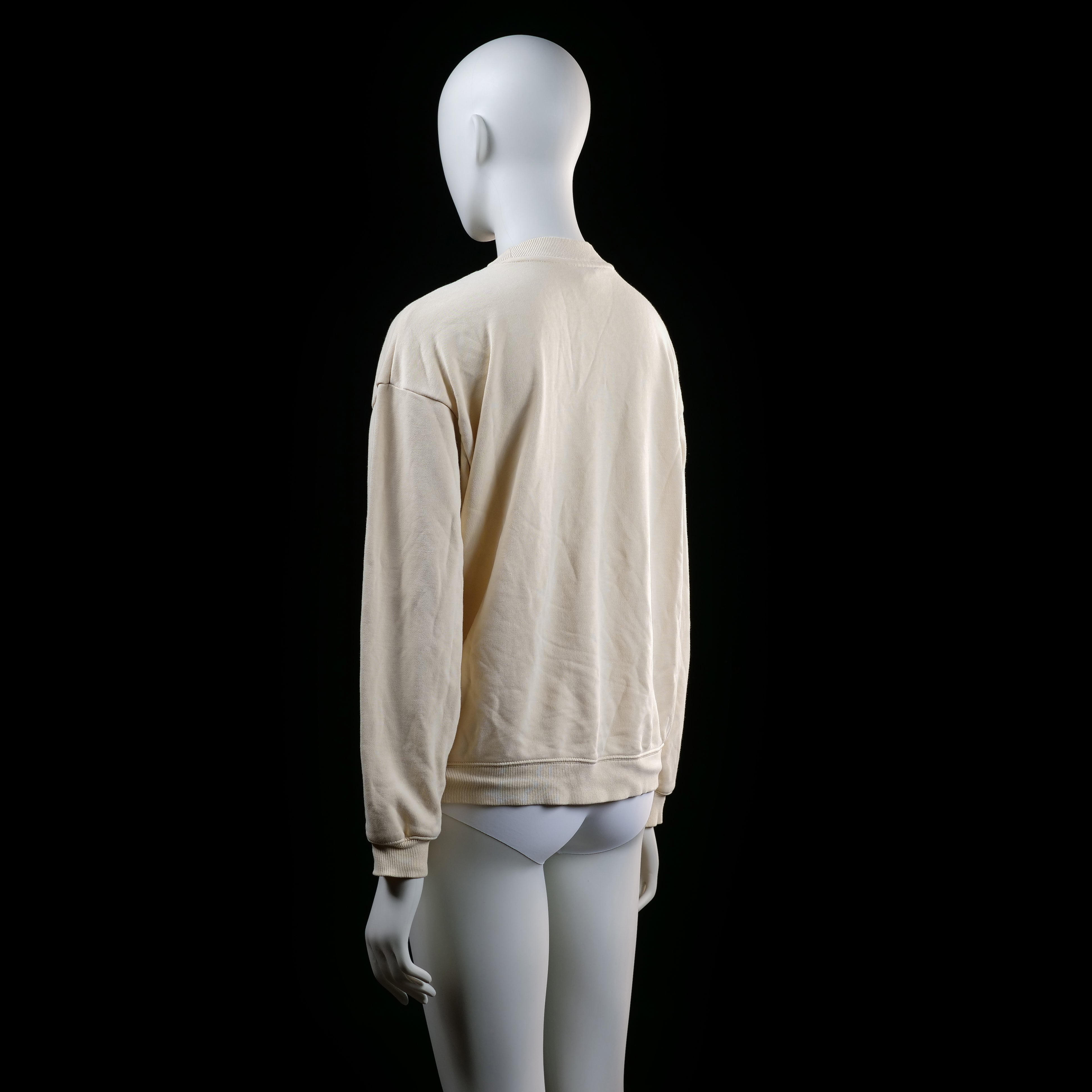 Monkl - sweatshirt - Ivory - (Storlek: S)